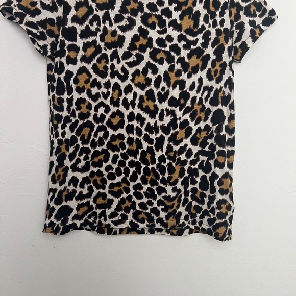 J. Crew women's Vintage Cotton tee, Leopard print, size Small - Picture 3 of 10